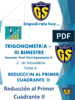 Trigonometria 2sec Tema 4 III Bim Reduccion Al Primer Cuadrante II