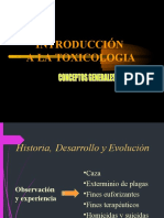 Introduccion A La Toxicologia