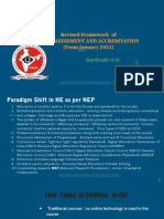 Revised Framework of NAAC ASSESSMENT AND ACCREDITATION (From Jan 2023) - 1