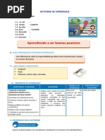 D1 A3 SESION TUT. Aprendiendo A Ser Buenos Peatones