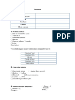 Anamnese Personal - Treinador Elite