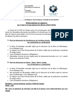 Avis - Réinscriptions Doctorat - 2023-2024