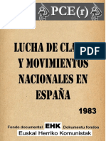 Lucha de Clases y Movimientos Nacionales en Espaa-K