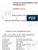 St. Joseph College of Engineering and Technology: Sports Club