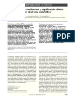 Criterios de Clasificación y Significación Clínica Del Síndrome Metabólico