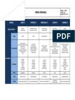 Menú Semanal 1 Al 5 de Marzo 2021