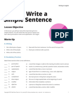 Simple Sentences English