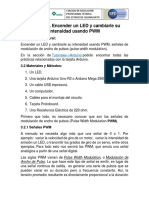 Práctica 3. Encender Un LED y Cambiarle Su Intensidad Usando PWM