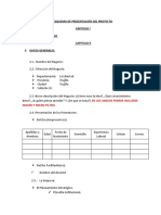 Estructura Del Plan Del Proyecto