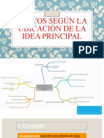 Párrafos Según La Ubicación de La Idea Principal