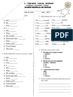 Examen Mensual de Ingles Agosto 5to y 6to