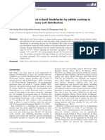 Reducing Salt Content in Beef Frankfurter by Edible Coating To Achieve Inhomogeneous Salt Distribution