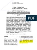 Cognitive Markers in Schizophrenia Prodrome Review Zheng Lu 2012