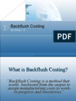 Backflush Cosing