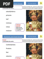 Lesson 1 - Nutrients and Food Groups