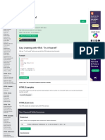 HTML Tutorial: Easy Learning With HTML "Try It Yourself"