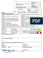 OSHE-F-07 OSHE Disciplinary Notice