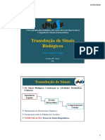 Aula 6 - Transdução de Sinais Biológicos