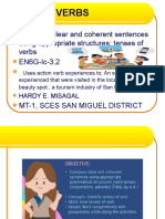 Cot2 Finale - TENSE OF THE VERBS