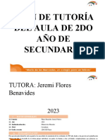 2do Año Sec - Plan de Tutoría