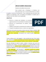 Auditoria Contábil e Operacional