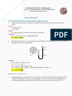 HYDRO 1 - Module 1.4 Hydrostatic Principles (Sample Problems)