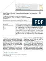 Kinetic Study On The Slow Pyrolysis of Isolated Cellulose and Lignin From Teak Sawdust