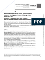 A Machine Learning-Based Clinical Decision Support System To Identify Prescriptions With A High Risk of Medication Error