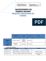 Procedimiento de Trabajo Seguro Dobladora