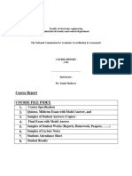 اanat & Physio Course Report