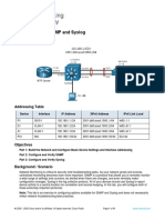 Lab Implement SNMP and Syslog