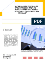 Informe de Mejora en Control de Repuesto