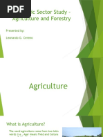 Economic Sector Study - Agriculture & Forestry