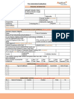 Pre-Interview Evaluation - (Revised 2022) - Expat