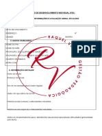 Modelo PDI Plano de Desenvolvimento Individual