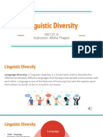 Linguistic Diversity - Chapter 15