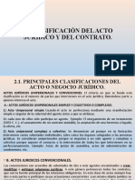 Clasificación Del Acto Jurídico y Del Contrato