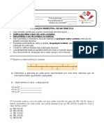 Avaliação Bimestral de Matemática 7º Ano 1º Bimestre 2023.