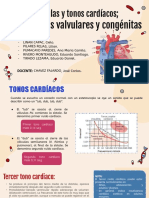 Válvulas y Tonos Cardíacos Cardiopatías Valvulares y Congénitas