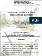 Controle de Qualidade Do Leite Analises Fisico Quimicas m2 Claudio