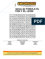 Sopa de Letras Fábula