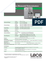 CHN628 Series Elemental Determinators: Specification Sheet