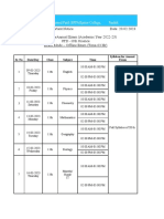 Annual Exam Time Table .XLSX - Annual Exam