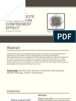 Quantum Dots and Quantum Confinement Effect