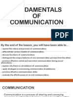 Oral Comm Fundamentals of Communication