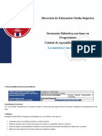 Secuencia Didáctica La Materia y Sus Interacciones I