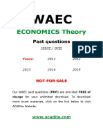 Waec Econs Theory Ques 11 15