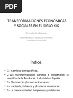 LAS TRANSFORMACIONES ECONÓMICAS Y SOCIALES EN EL SIGLO XIX Español