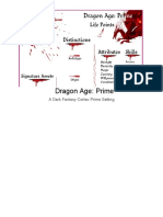 Dragon Age - Prime - A Cortex Prime Setting