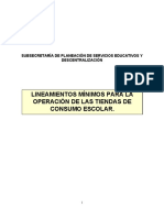 D-Seb-05 Lineamientos Minimos para La Operatividad de La Tienda de Consumo Escolar